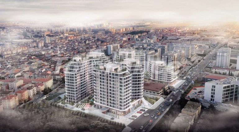 Квартира от застройщика в Кючюкчекмедже, Стамбул с бассейном в рассрочку: купить недвижимость в Турции - 129667