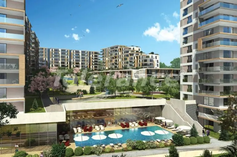 Квартира от застройщика в Кючюкчекмедже, Стамбул с бассейном - 23208 Квартира от застройщика в Кючюкчекмедже, Стамбул с бассейном: купить недвижимость в Турции - 23208