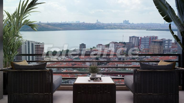 Квартира от застройщика в Кючюкчекмедже, Стамбул вид на море с бассейном в рассрочку - 66319 Квартира от застройщика в Кючюкчекмедже, Стамбул вид на море с бассейном в рассрочку: купить недвижимость в Турции - 66319