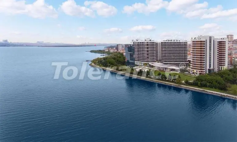 Квартира в Кючюкчекмедже, Стамбул вид на море с бассейном в рассрочку: купить недвижимость в Турции - 36397