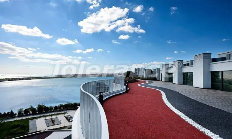 Квартира в Кючюкчекмедже, Стамбул вид на море с бассейном в рассрочку: купить недвижимость в Турции - 36404