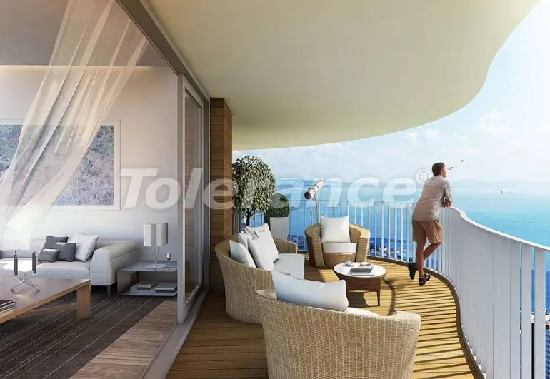 Квартира в Кючюкчекмедже, Стамбул вид на море с бассейном в рассрочку: купить недвижимость в Турции - 7067