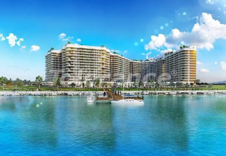 Квартира в Кючюкчекмедже, Стамбул вид на море с бассейном в рассрочку: купить недвижимость в Турции - 7069