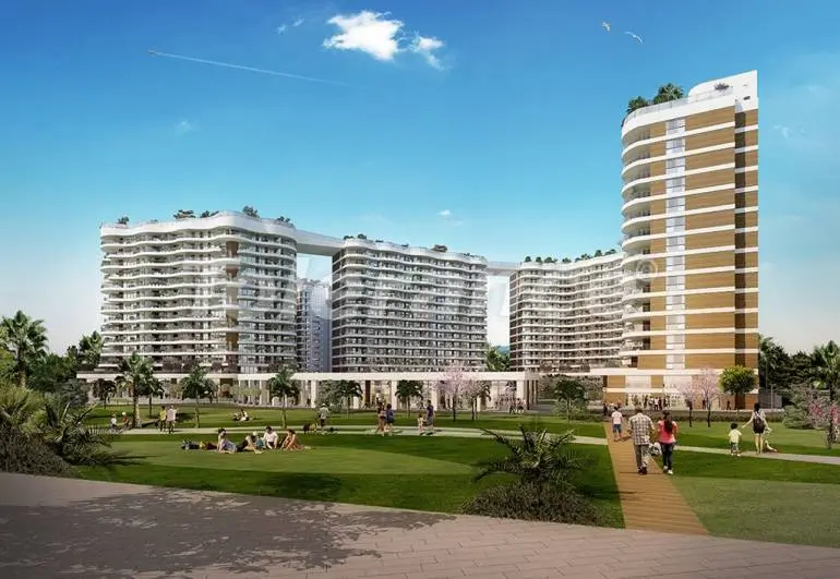 Квартира в Кючюкчекмедже, Стамбул вид на море с бассейном в рассрочку: купить недвижимость в Турции - 7070