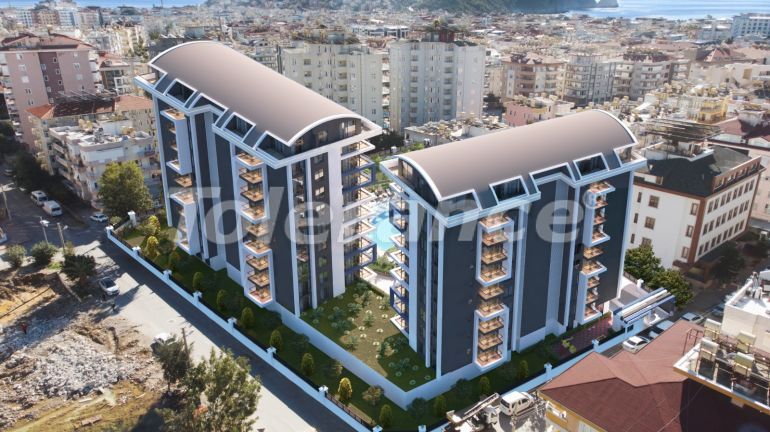 Квартира от застройщика в Кючюкхасбахче, Алания с бассейном: купить недвижимость в Турции - 51152