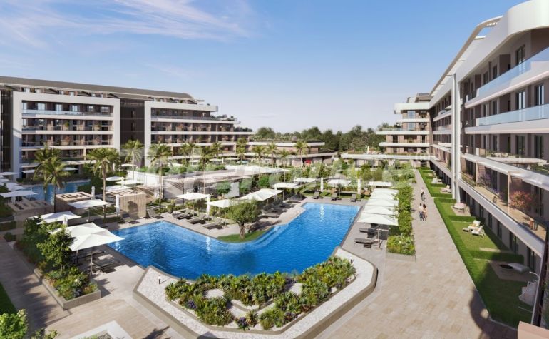 Квартира от застройщика в Кунду, Анталия вид на море с бассейном в рассрочку: купить недвижимость в Турции - 111315