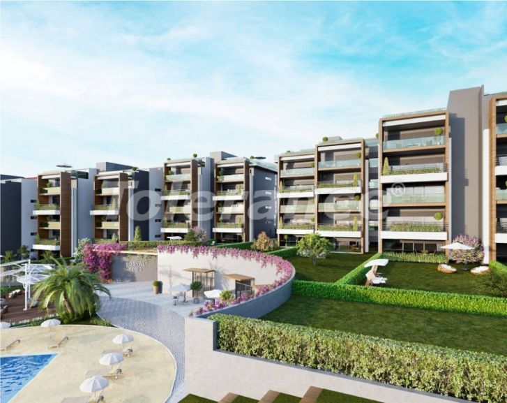 Квартира от застройщика в Кушадасы вид на море с бассейном: купить недвижимость в Турции - 99179