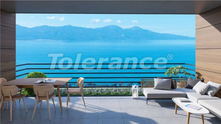 Квартира от застройщика в Кушадасы вид на море с бассейном: купить недвижимость в Турции - 99186