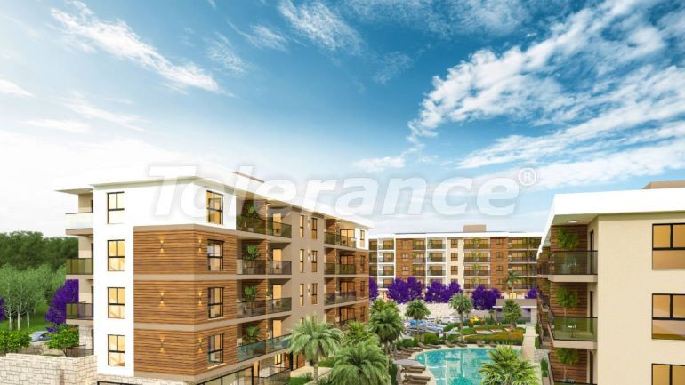 Квартира от застройщика в Кушадасы вид на море с бассейном: купить недвижимость в Турции - 99232