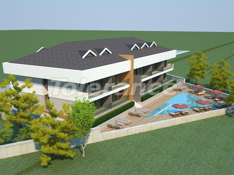 Квартира от застройщика в Куздере, Кемер с бассейном: купить недвижимость в Турции - 78151