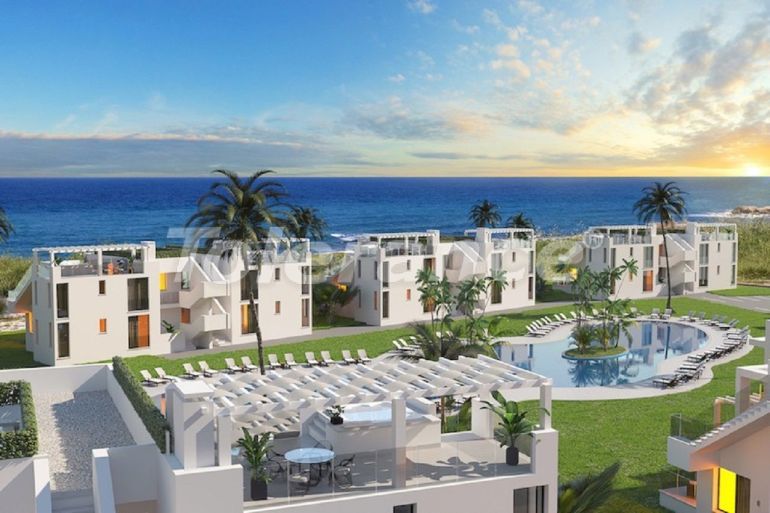 Квартира от застройщика в Кирения, Северный Кипр вид на море с бассейном в рассрочку: купить недвижимость в Турции - 107564