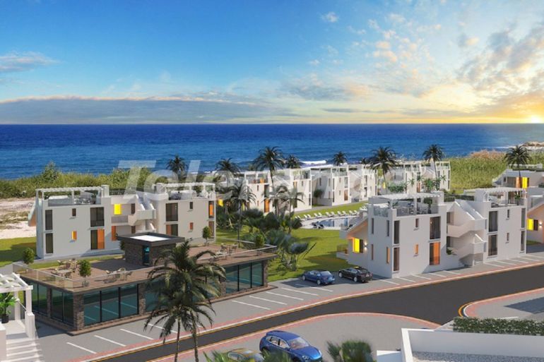 Квартира от застройщика в Кирения, Северный Кипр вид на море с бассейном в рассрочку: купить недвижимость в Турции - 107566