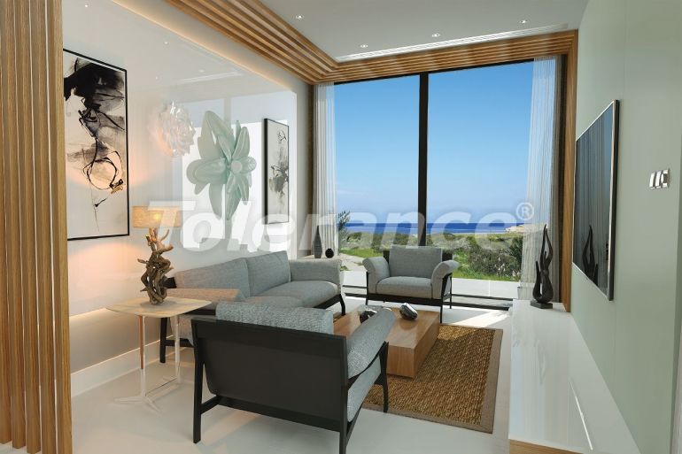 Квартира от застройщика в Кирения, Северный Кипр вид на море с бассейном в рассрочку: купить недвижимость в Турции - 107599