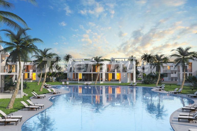 Квартира от застройщика в Кирения, Северный Кипр вид на море с бассейном в рассрочку: купить недвижимость в Турции - 108135