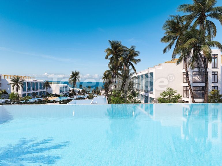 Квартира от застройщика в Кирения, Северный Кипр вид на море с бассейном в рассрочку: купить недвижимость в Турции - 108261