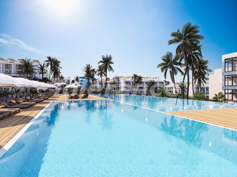 Квартира от застройщика в Кирения, Северный Кипр вид на море с бассейном в рассрочку: купить недвижимость в Турции - 108293