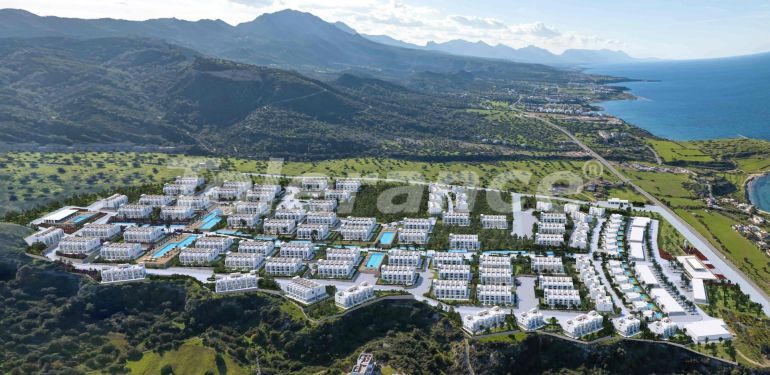 Квартира от застройщика в Кирения, Северный Кипр вид на море с бассейном в рассрочку: купить недвижимость в Турции - 108314