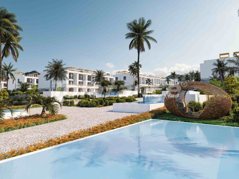 Квартира от застройщика в Кирения, Северный Кипр вид на море с бассейном в рассрочку: купить недвижимость в Турции - 108317