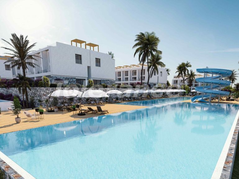 Квартира от застройщика в Кирения, Северный Кипр вид на море с бассейном в рассрочку: купить недвижимость в Турции - 108353