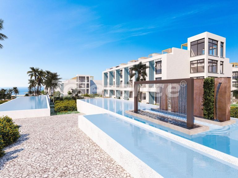 Квартира от застройщика в Кирения, Северный Кипр вид на море с бассейном в рассрочку: купить недвижимость в Турции - 108384