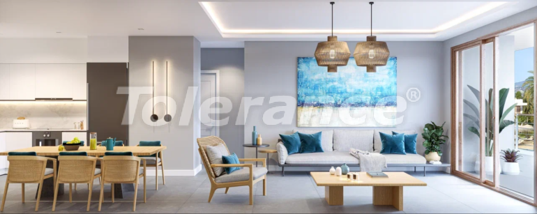 Квартира от застройщика в Кирения, Северный Кипр вид на море с бассейном в рассрочку: купить недвижимость в Турции - 110870