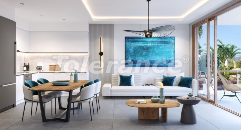 Квартира от застройщика в Кирения, Северный Кипр вид на море с бассейном в рассрочку: купить недвижимость в Турции - 110871