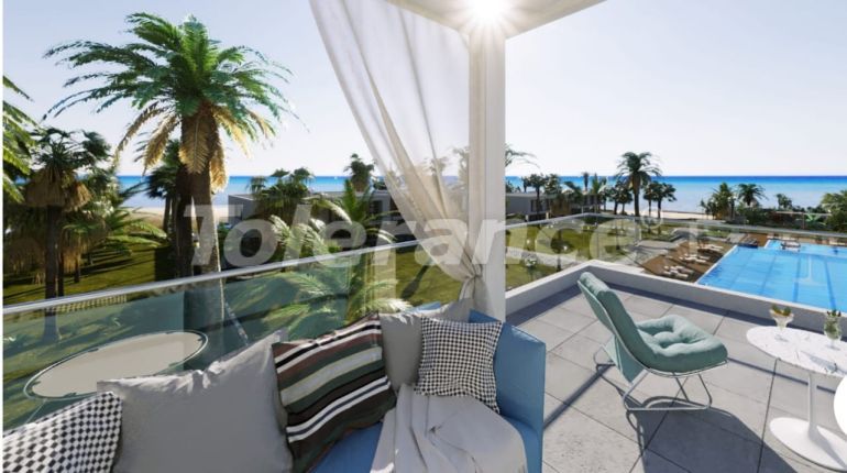 Квартира от застройщика в Кирения, Северный Кипр вид на море с бассейном: купить недвижимость в Турции - 111764