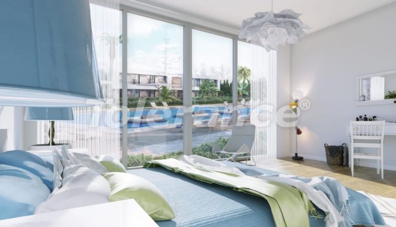 Квартира от застройщика в Кирения, Северный Кипр вид на море с бассейном: купить недвижимость в Турции - 111765