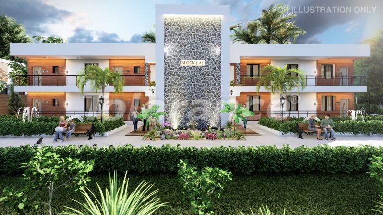 Квартира от застройщика в Кирения, Северный Кипр вид на море с бассейном: купить недвижимость в Турции - 112172