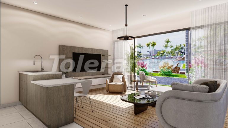 Квартира от застройщика в Кирения, Северный Кипр с бассейном в рассрочку: купить недвижимость в Турции - 112194