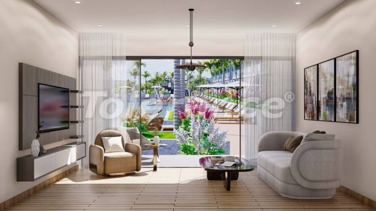 Квартира от застройщика в Кирения, Северный Кипр с бассейном в рассрочку: купить недвижимость в Турции - 112197