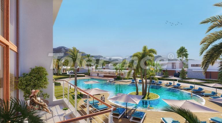 Квартира от застройщика в Кирения, Северный Кипр с бассейном в рассрочку: купить недвижимость в Турции - 112250