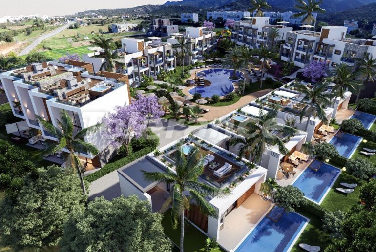 Квартира от застройщика в Кирения, Северный Кипр с бассейном в рассрочку: купить недвижимость в Турции - 124348