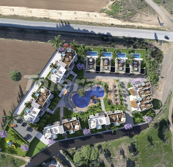 Квартира от застройщика в Кирения, Северный Кипр с бассейном в рассрочку: купить недвижимость в Турции - 124373
