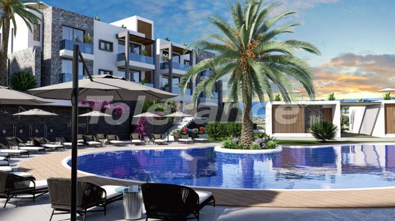 Квартира от застройщика в Кирения, Северный Кипр с бассейном в рассрочку: купить недвижимость в Турции - 124379