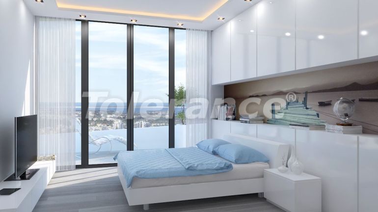 Квартира от застройщика в Кирения, Северный Кипр вид на море с бассейном: купить недвижимость в Турции - 71701