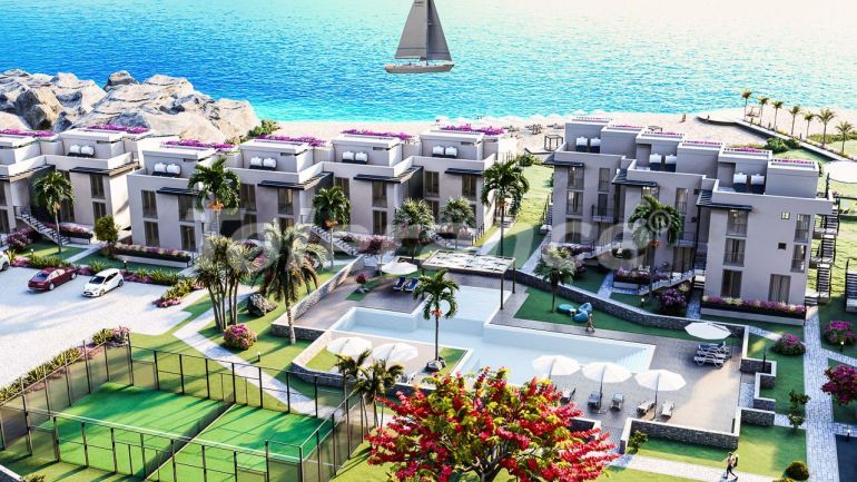 Квартира от застройщика в Кирения, Северный Кипр вид на море с бассейном в рассрочку: купить недвижимость в Турции - 72489