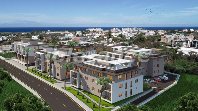 Квартира от застройщика в Кирения, Северный Кипр вид на море с бассейном в рассрочку: купить недвижимость в Турции - 72552