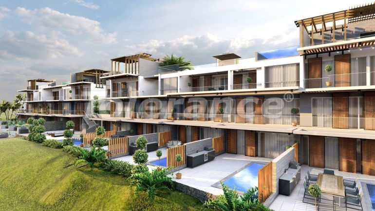 Квартира от застройщика в Кирения, Северный Кипр вид на море с бассейном в рассрочку: купить недвижимость в Турции - 72886