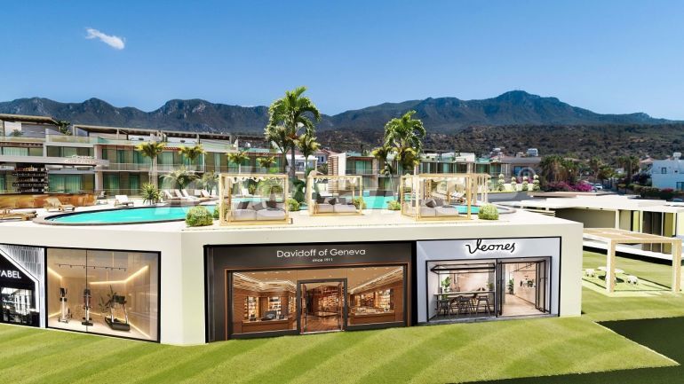 Квартира от застройщика в Кирения, Северный Кипр вид на море с бассейном в рассрочку: купить недвижимость в Турции - 72893