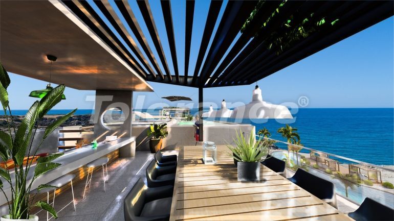 Квартира от застройщика в Кирения, Северный Кипр вид на море с бассейном в рассрочку: купить недвижимость в Турции - 72911