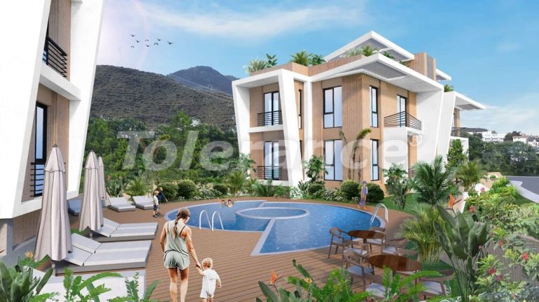 Квартира от застройщика в Кирения, Северный Кипр с бассейном в рассрочку: купить недвижимость в Турции - 73319