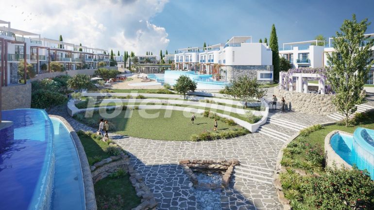 Квартира от застройщика в Кирения, Северный Кипр вид на море с бассейном в рассрочку: купить недвижимость в Турции - 73680