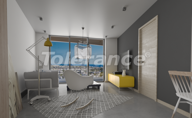 Квартира от застройщика в Кирения, Северный Кипр вид на море с бассейном: купить недвижимость в Турции - 73788