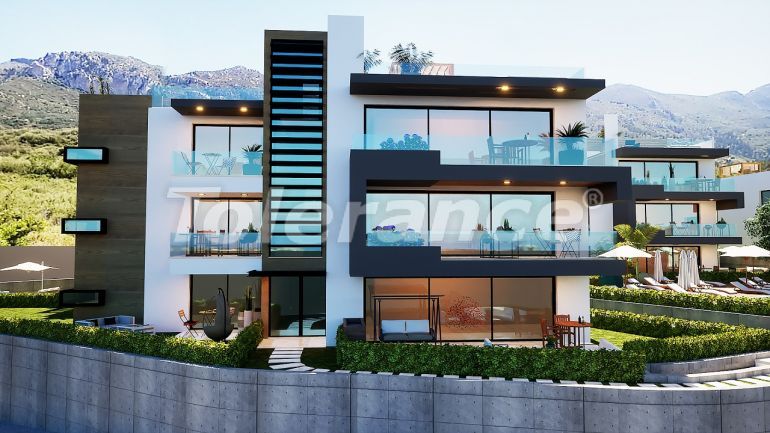 Квартира от застройщика в Кирения, Северный Кипр вид на море с бассейном в рассрочку: купить недвижимость в Турции - 73971