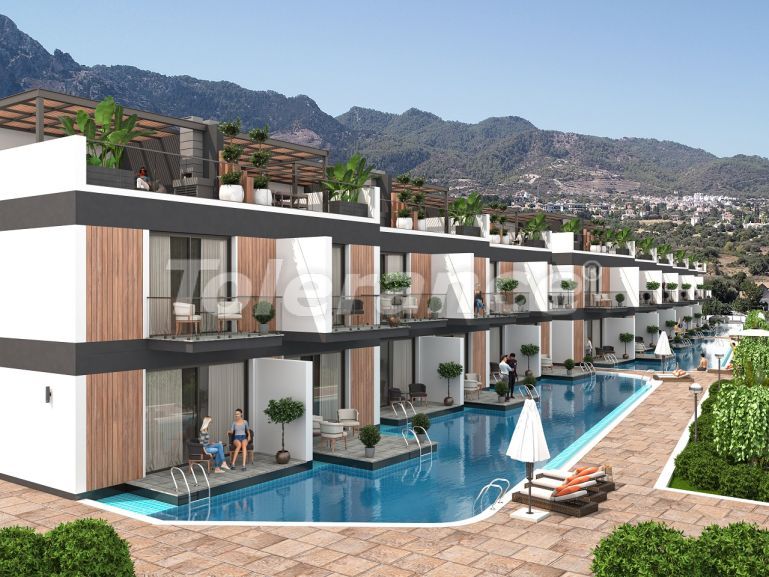 Квартира от застройщика в Кирения, Северный Кипр вид на море с бассейном в рассрочку: купить недвижимость в Турции - 76362