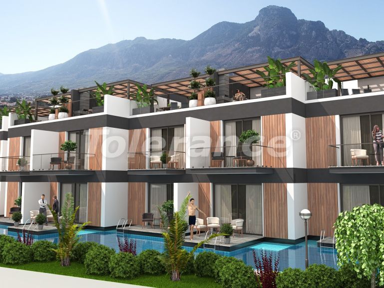 Квартира от застройщика в Кирения, Северный Кипр вид на море с бассейном в рассрочку: купить недвижимость в Турции - 76366