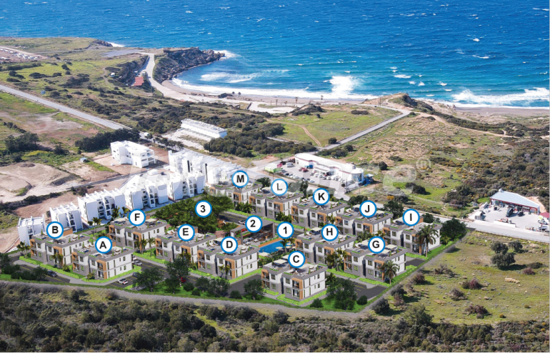 Квартира от застройщика в Кирения, Северный Кипр вид на море с бассейном в рассрочку: купить недвижимость в Турции - 76665