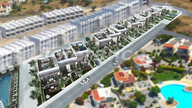 Квартира от застройщика в Кирения, Северный Кипр вид на море с бассейном в рассрочку: купить недвижимость в Турции - 76756