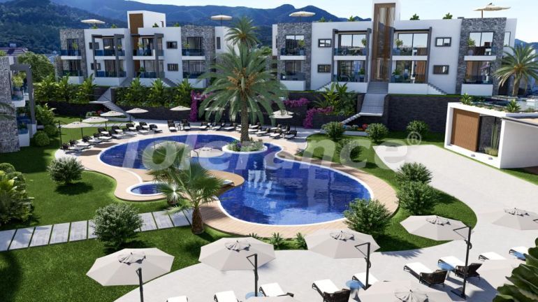 Квартира от застройщика в Кирения, Северный Кипр с бассейном в рассрочку: купить недвижимость в Турции - 76840